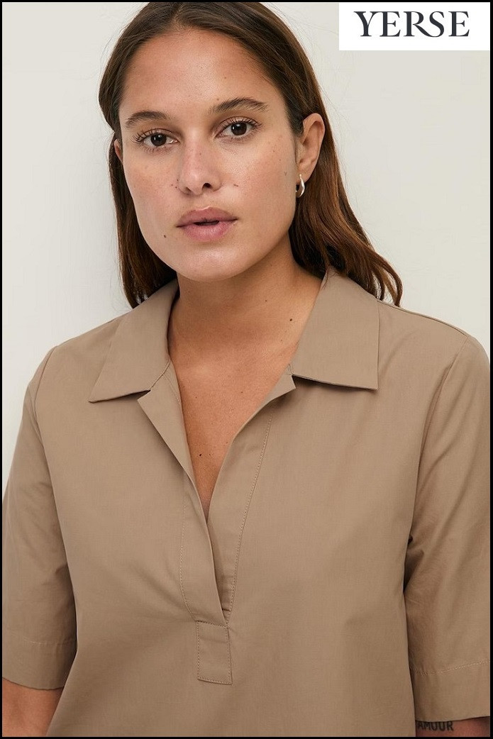 VESTIDO POPELÍN HUNTER GREEN YERSE