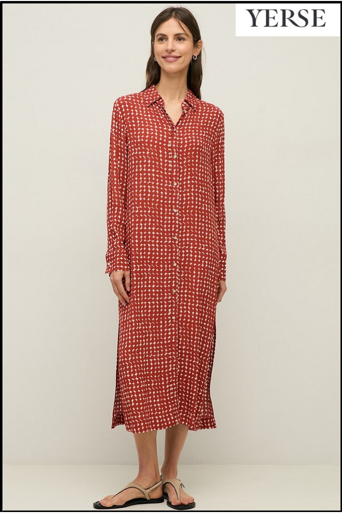 VESTIDO CAMISERO ESTAMPADO YERSE