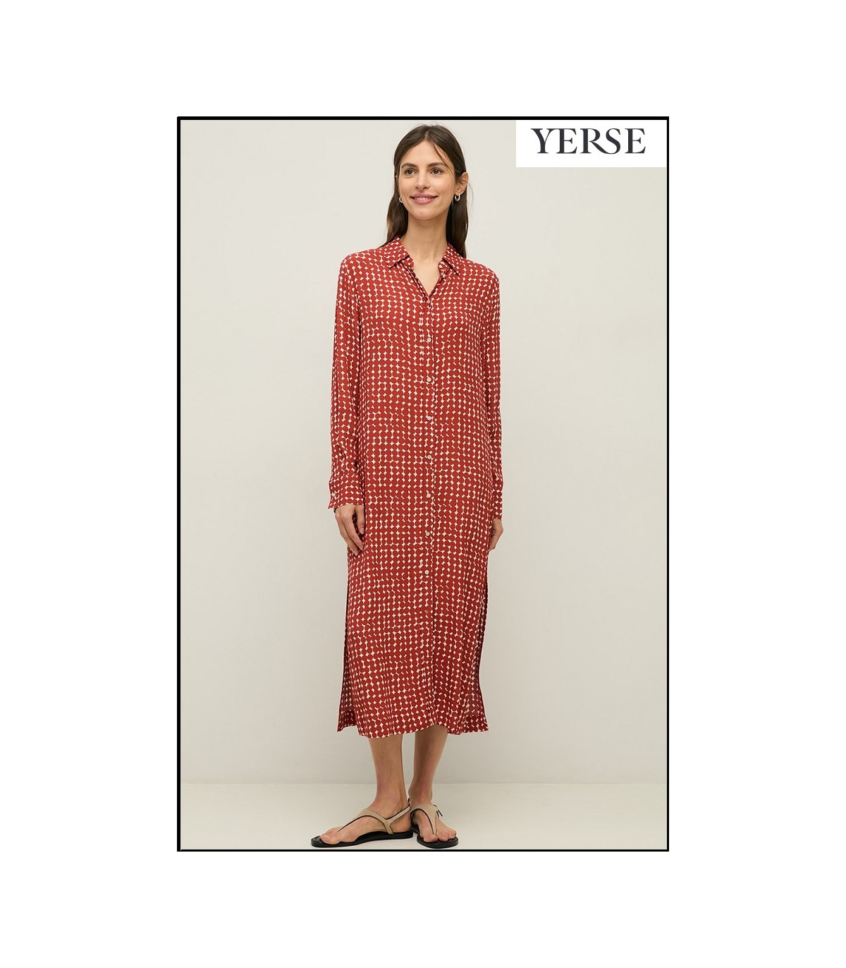 VESTIDO CAMISERO ESTAMPADO YERSE