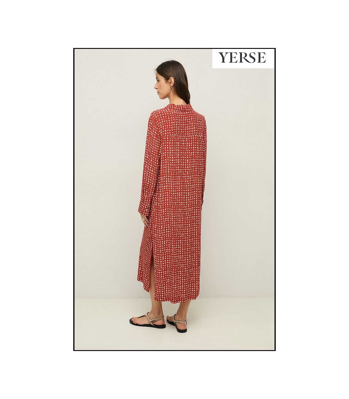 VESTIDO CAMISERO ESTAMPADO YERSE