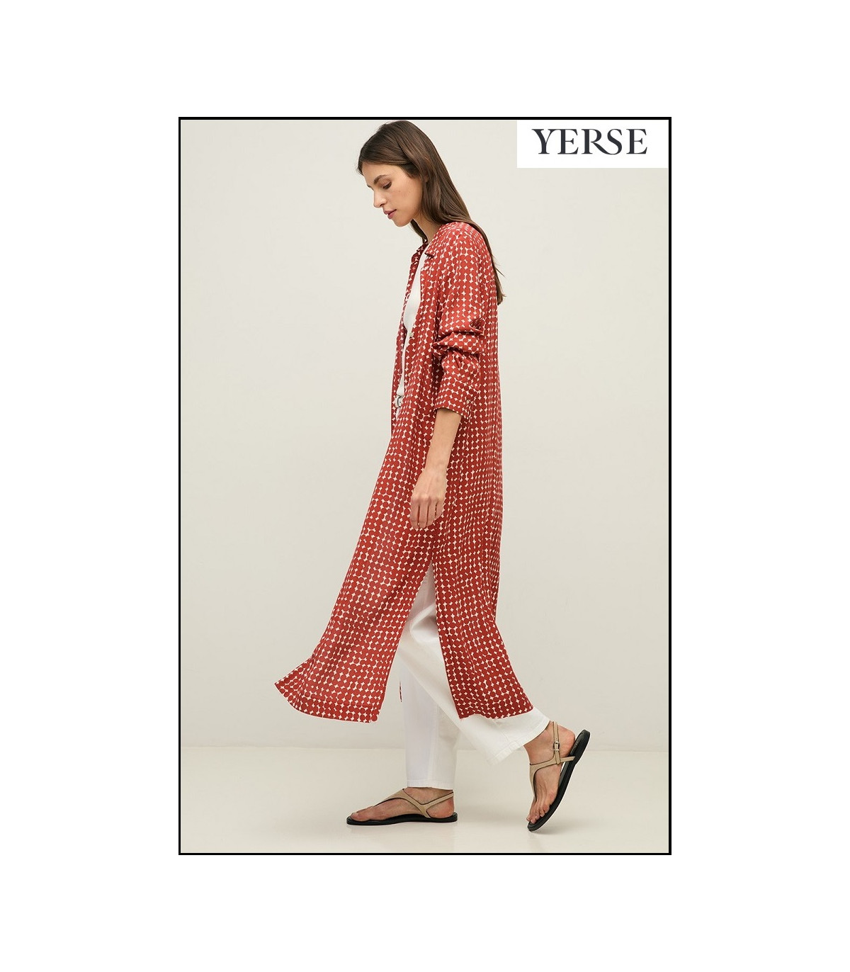 VESTIDO CAMISERO ESTAMPADO YERSE