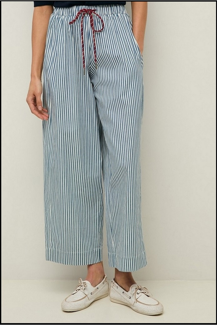 PANTALÓN RAYAS WIDE LEG YERSE