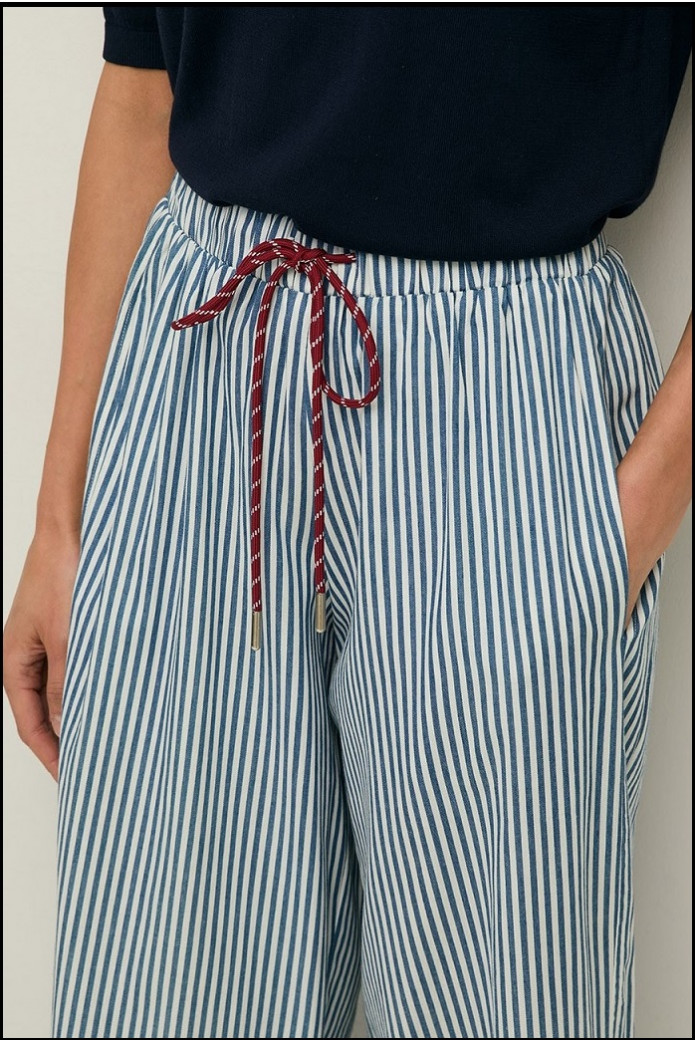 PANTALÓN RAYAS WIDE LEG YERSE