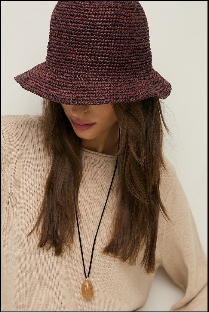 SOMBRERO BUCKET DE RAFIA YERSE