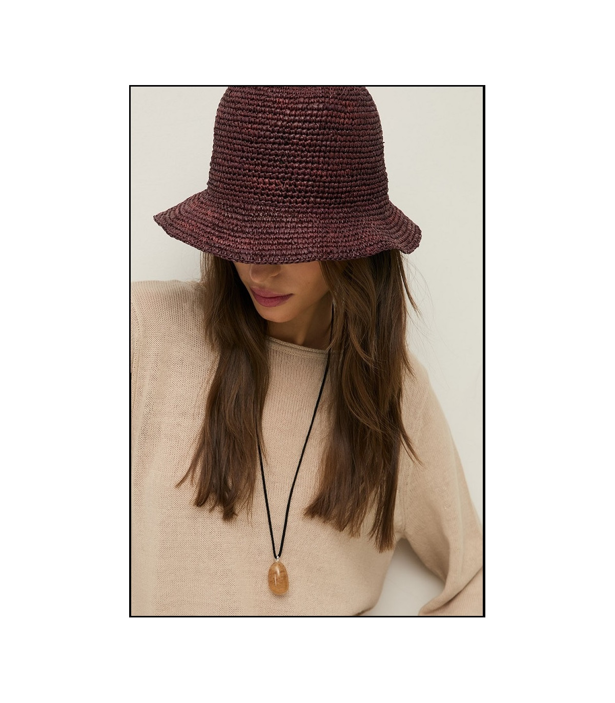 SOMBRERO BUCKET DE RAFIA YERSE