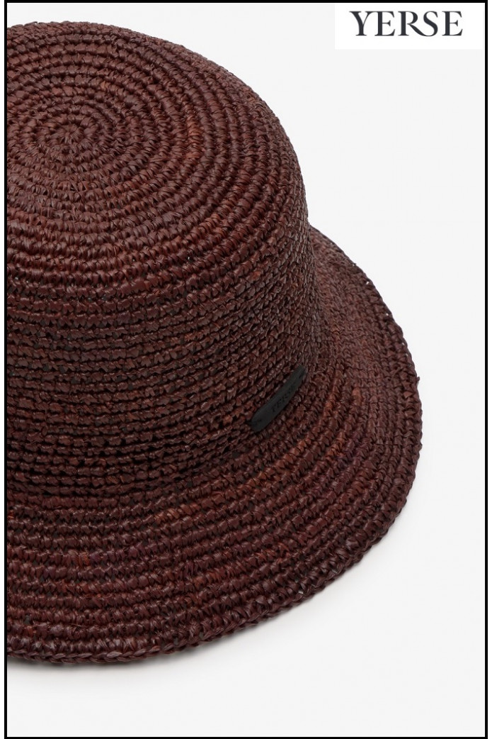 SOMBRERO BUCKET DE RAFIA YERSE