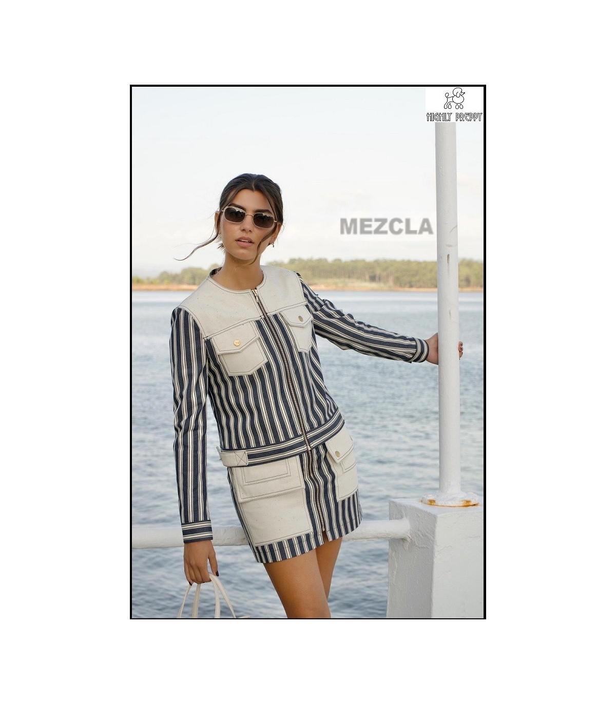 CHAQUETA RAYAS DEPORTIVA HIGHLY PREPPY