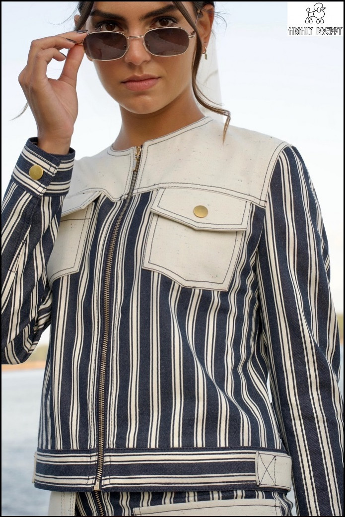 CHAQUETA RAYAS DEPORTIVA HIGHLY PREPPY