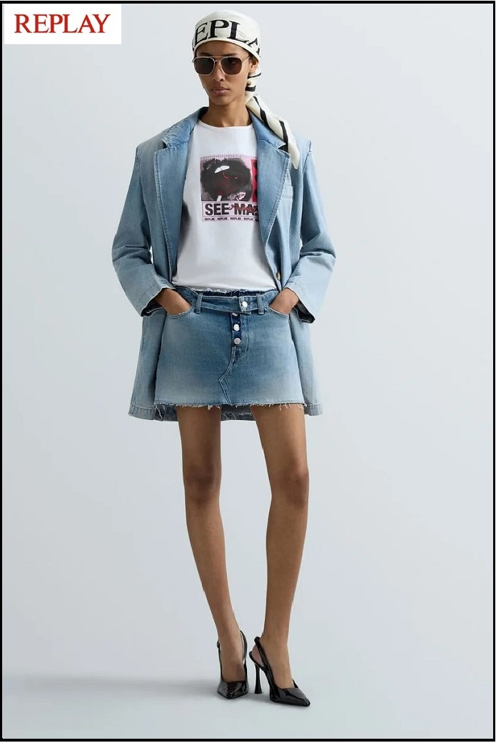 MINIFALDA VAQUERA REPLAY