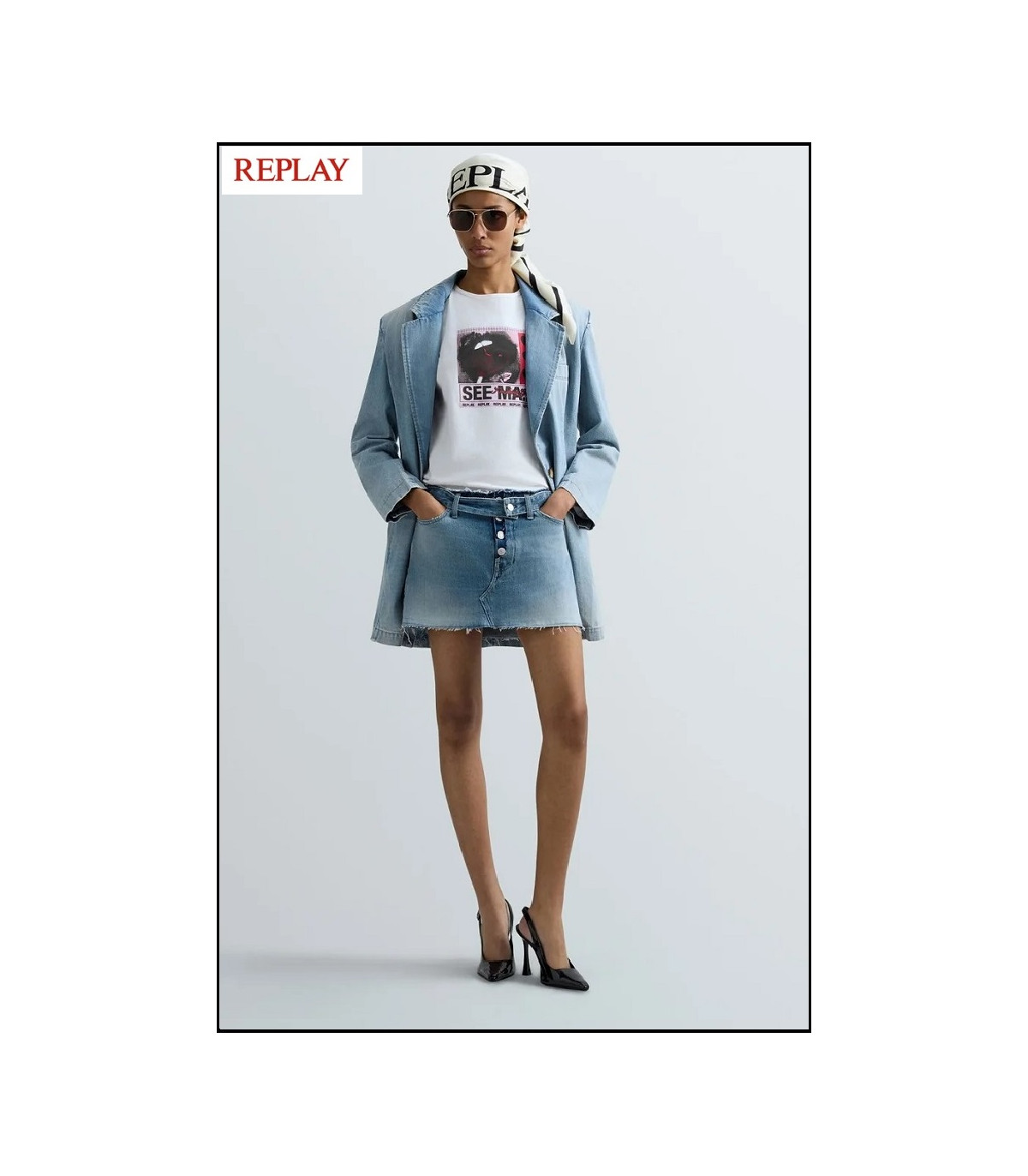 MINIFALDA VAQUERA REPLAY