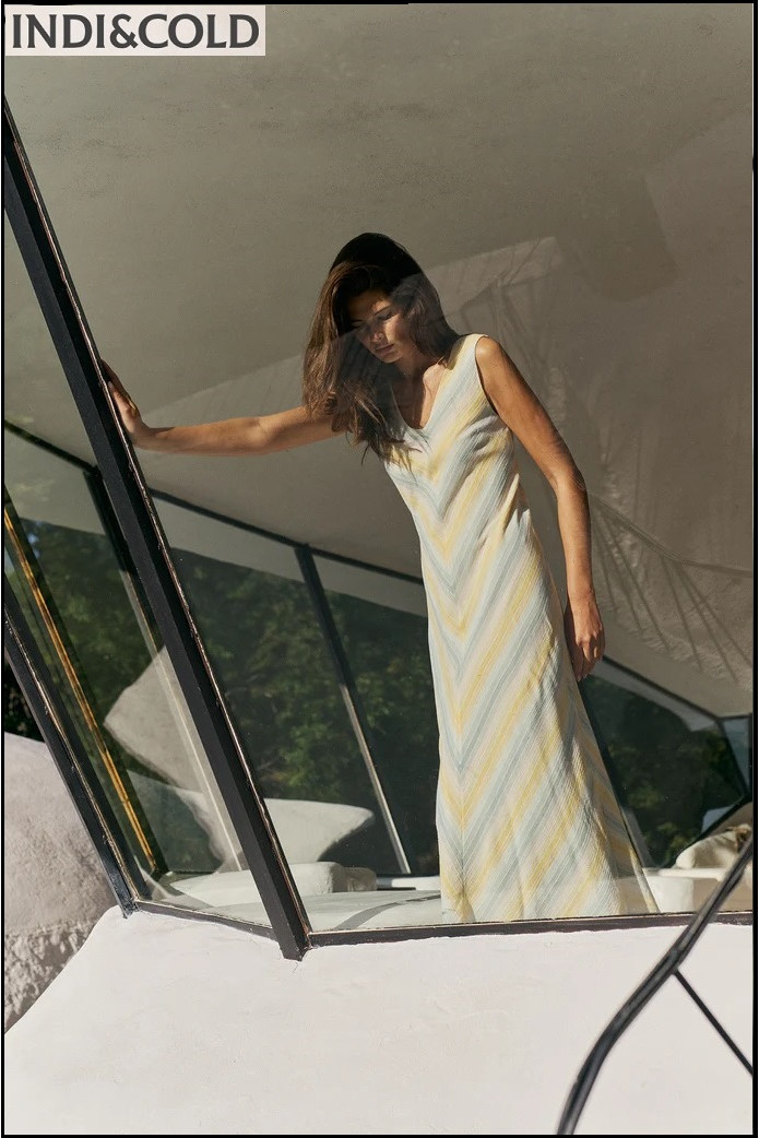 MAXI VESTIDO RAYAS INDI&COLD