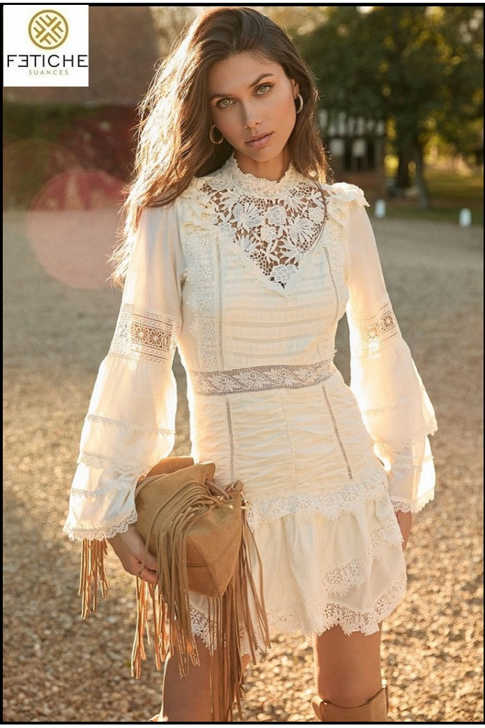 VESTIDO FLOR DE ENCAJE FETICHE SUANCES