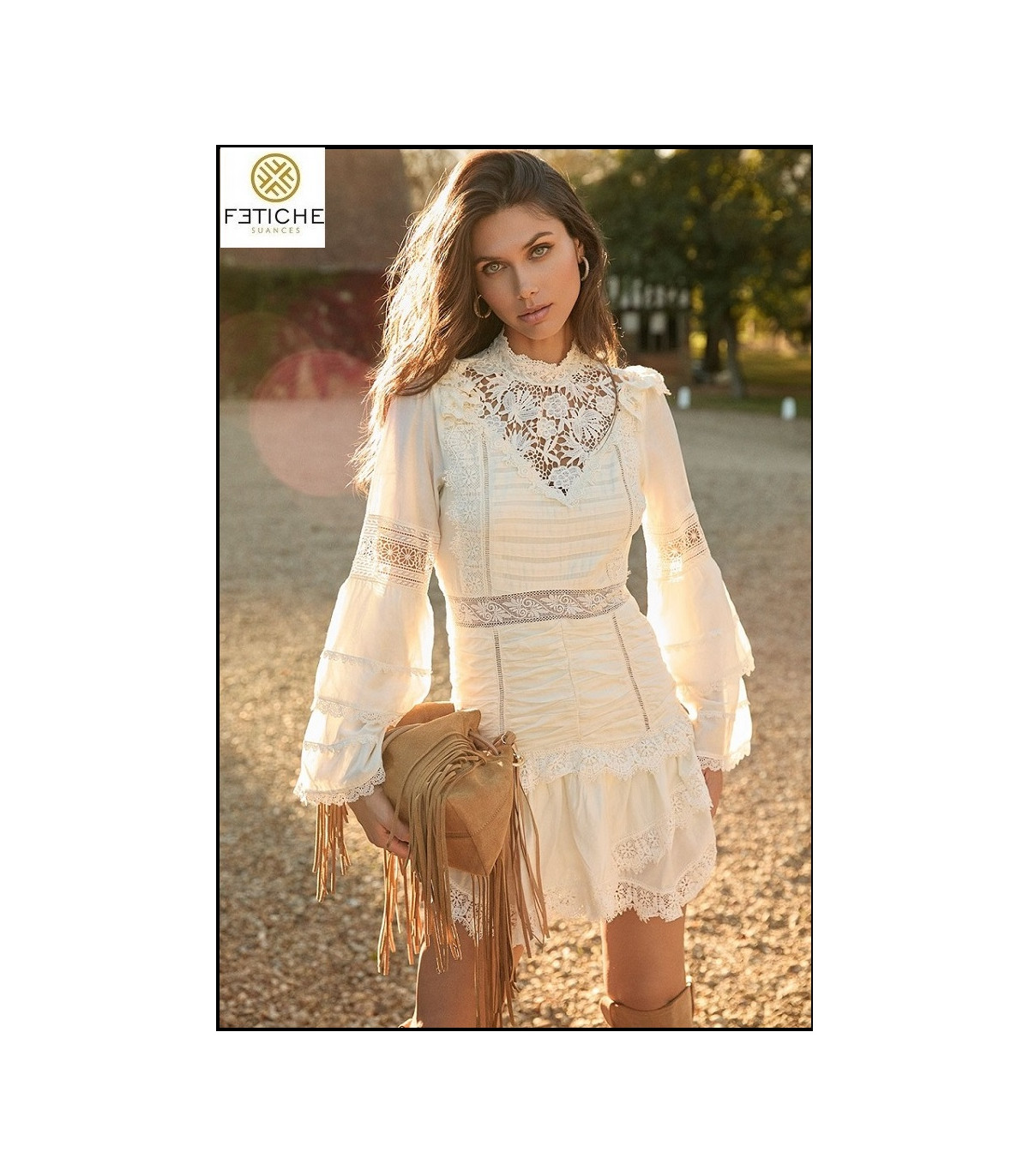 VESTIDO FLOR DE ENCAJE FETICHE SUANCES