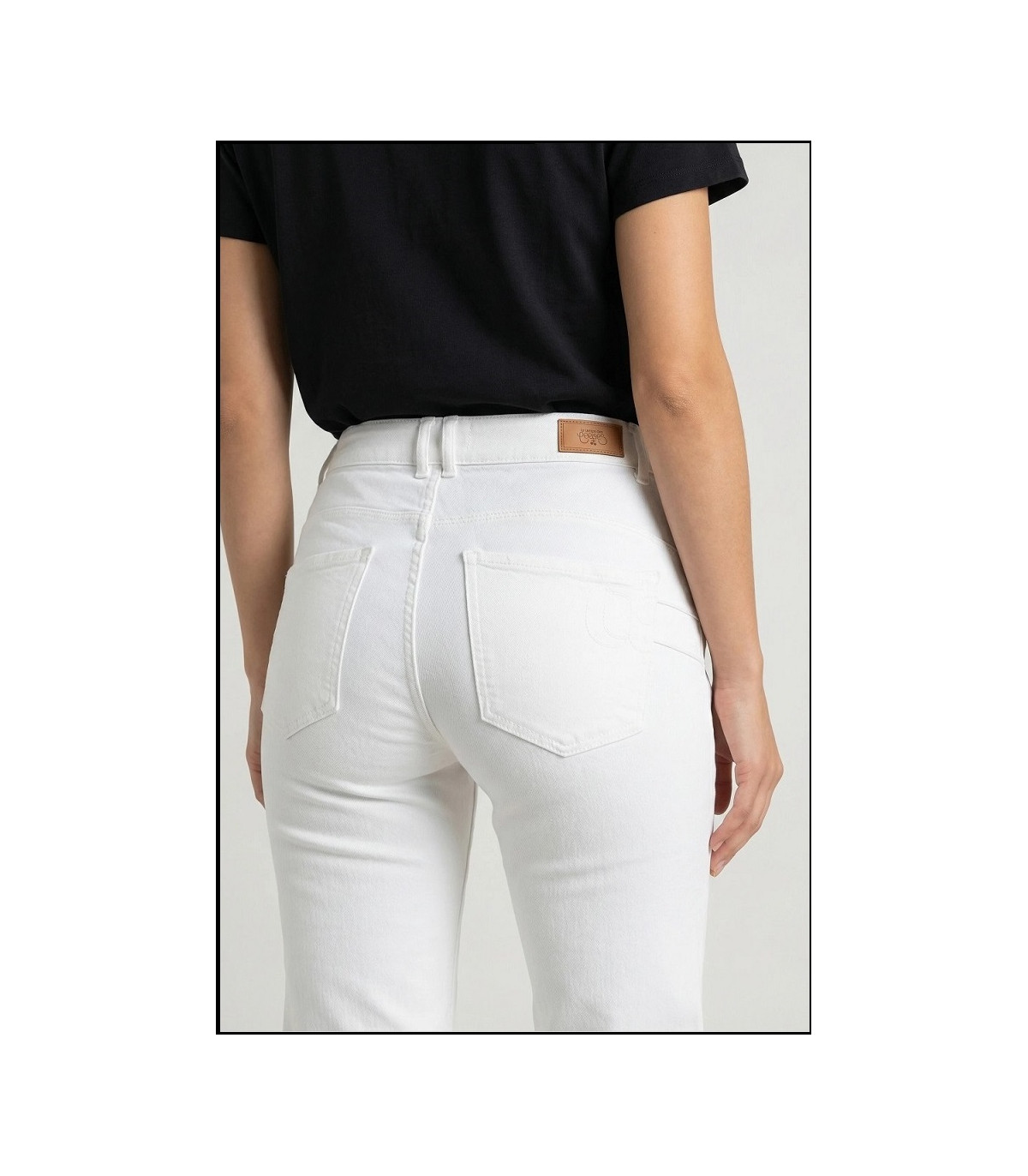 VAQUEROS BLANCOS ANCHOS LE TEMPS DE CERISES