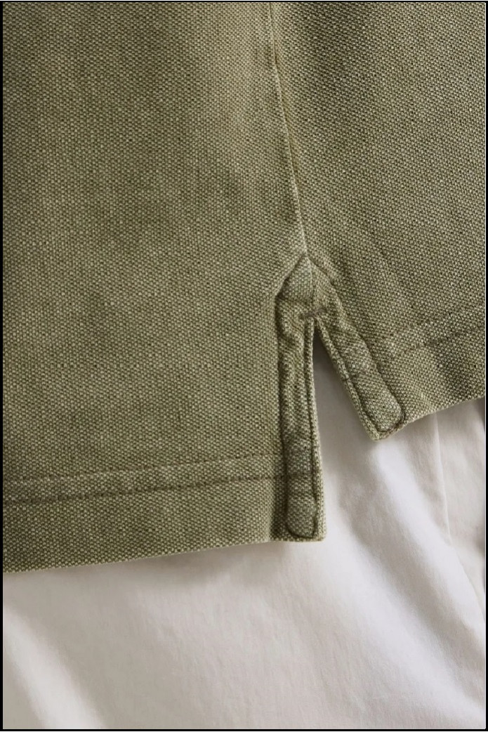 POLO DE PIQUÉ DE ALGODÓN MUD CON BORDADO R REPLAY