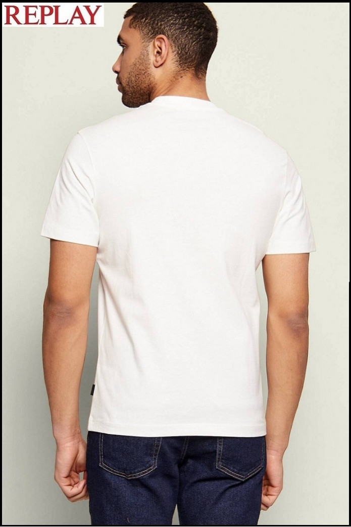 CAMISETA BLANCA CON ESTAMPADO ÁGUILA REPLAY