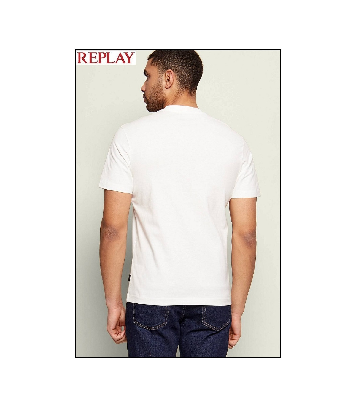 CAMISETA BLANCA CON ESTAMPADO ÁGUILA REPLAY