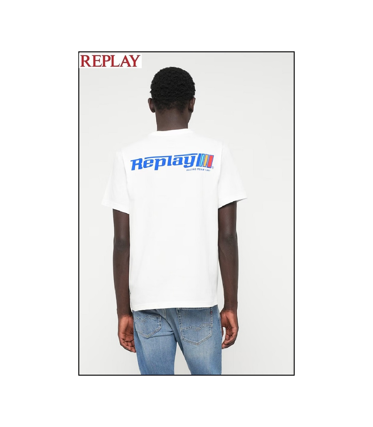 CAMISETA BLANCA LOGO REPLAY