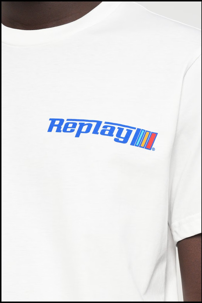 CAMISETA BLANCA LOGO REPLAY