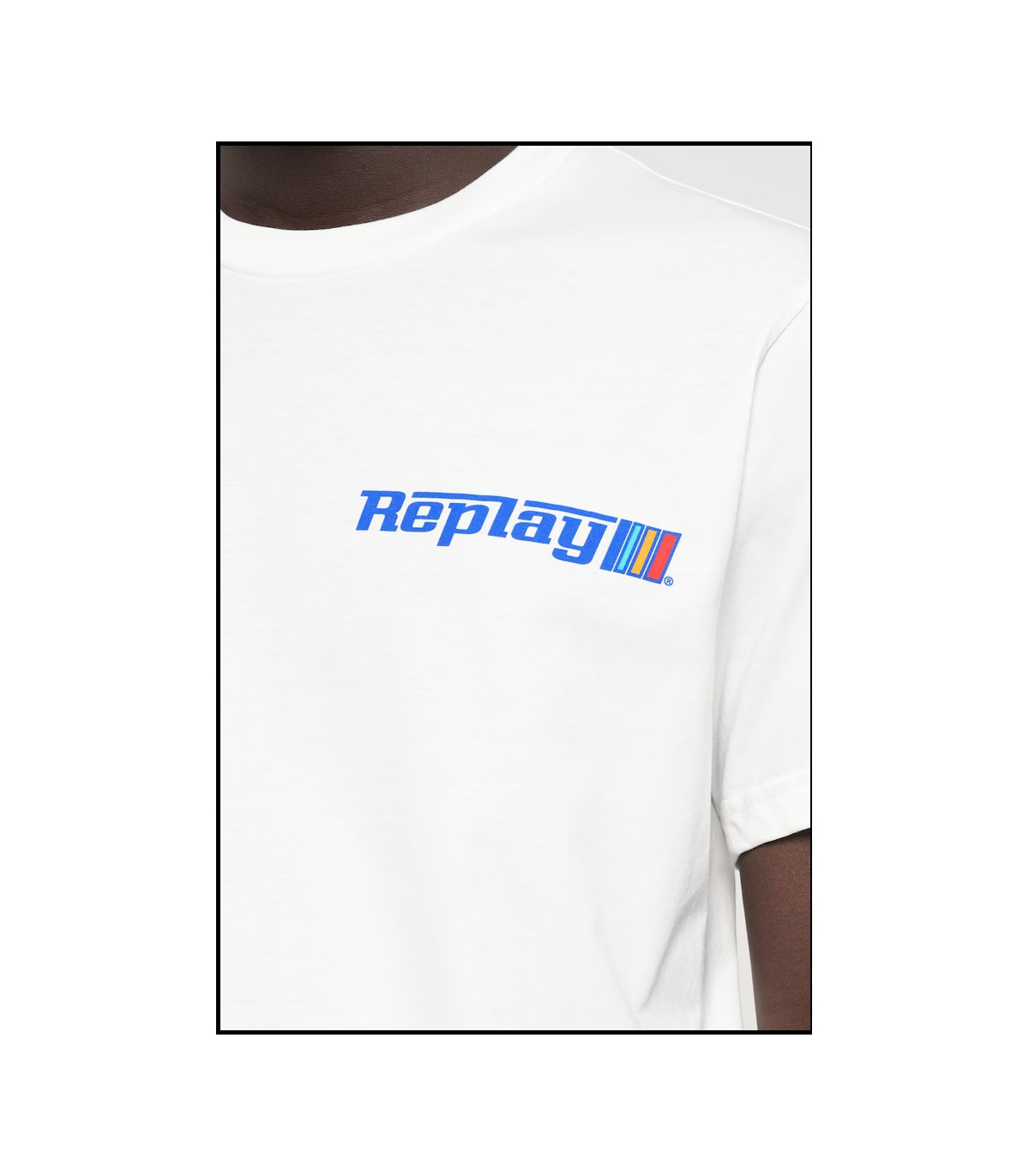 CAMISETA BLANCA LOGO REPLAY