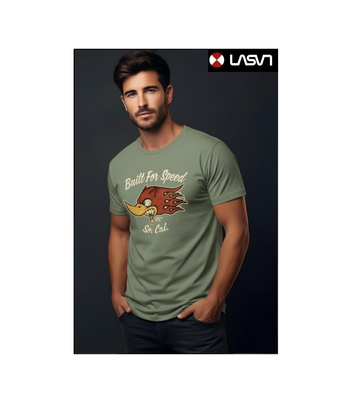 CAMISETA DE HOMBRE BUILD LA SAL