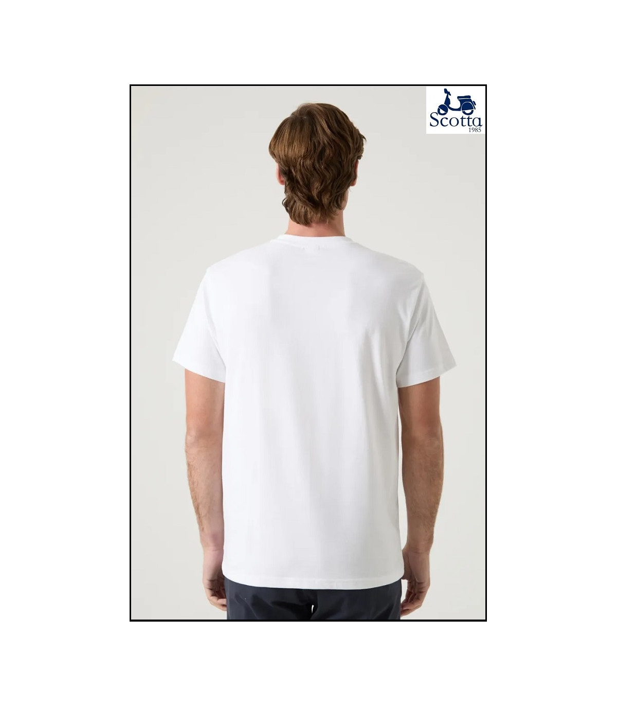 CAMISETA LOGO FRONTAL BLANCO SCOTTA