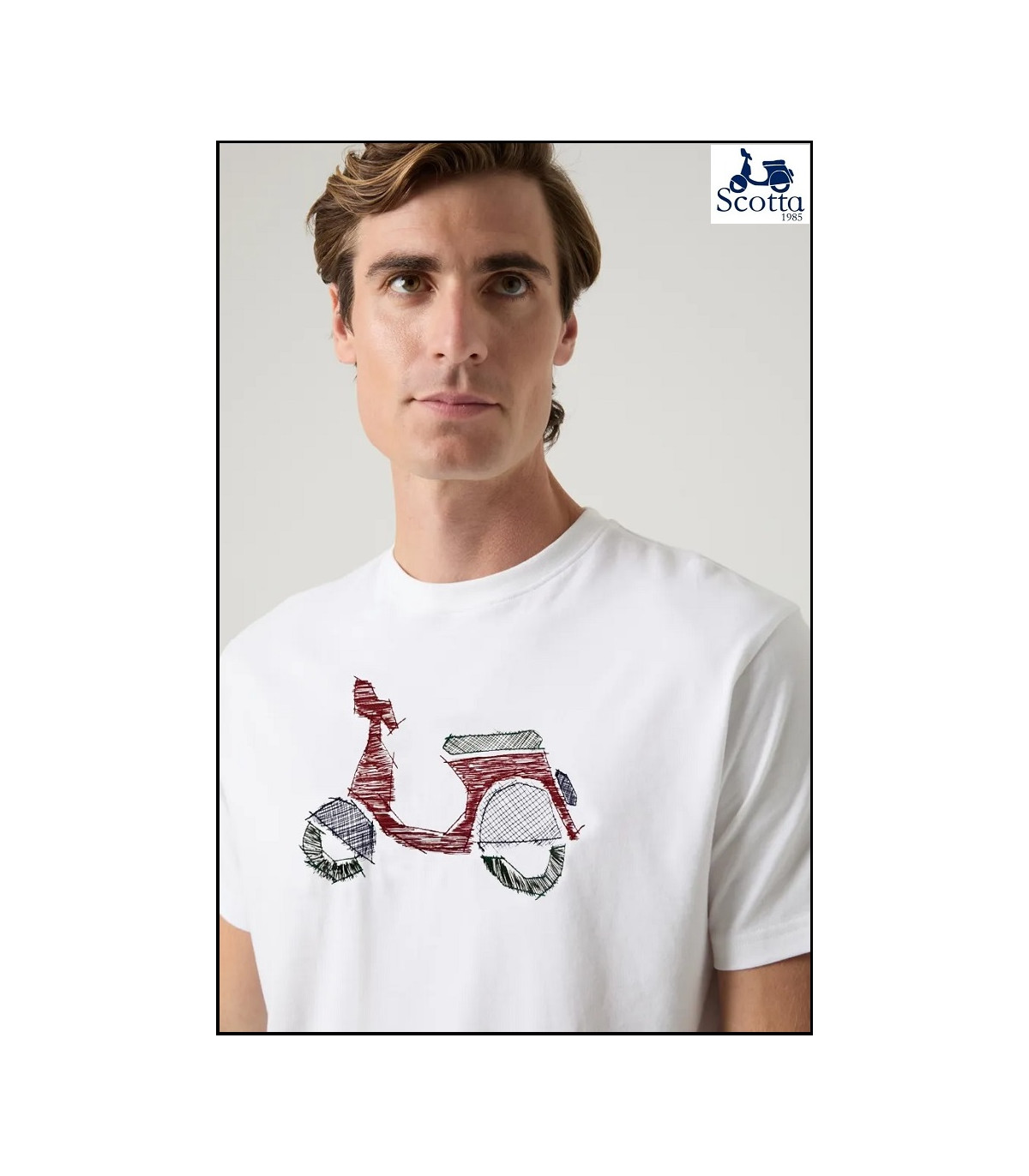 CAMISETA LOGO FRONTAL BLANCO SCOTTA