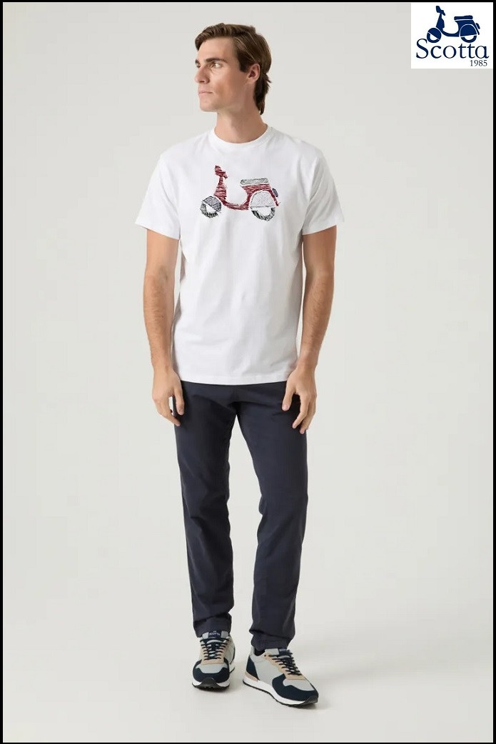 CAMISETA LOGO FRONTAL BLANCO SCOTTA