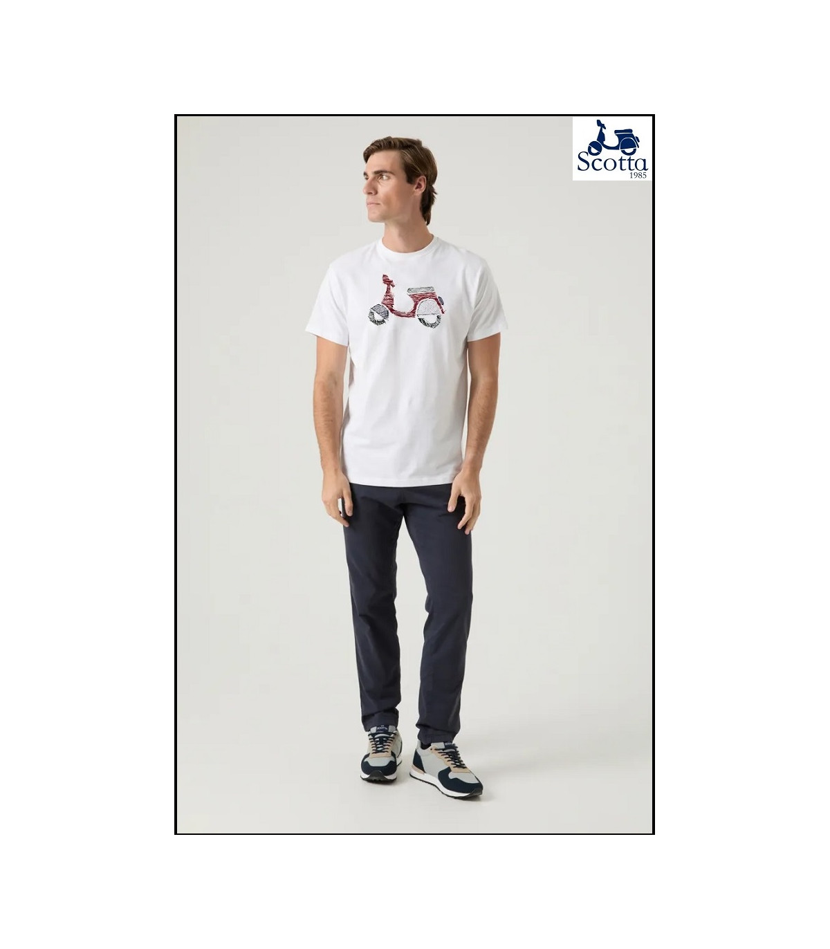 CAMISETA LOGO FRONTAL BLANCO SCOTTA