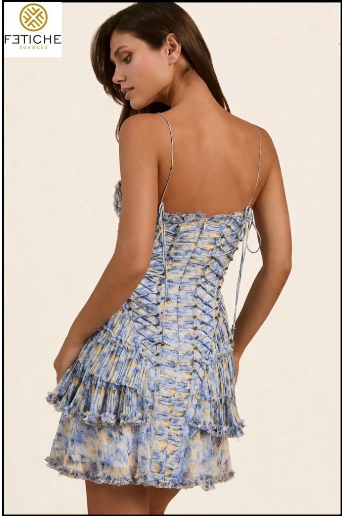 BLUE GARDEN DRESS BY FETICHE SUANCES