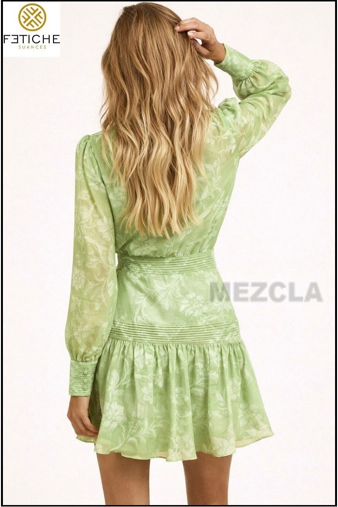 FLORENTINE GREEN DRESS BY FETICHE SUANCES