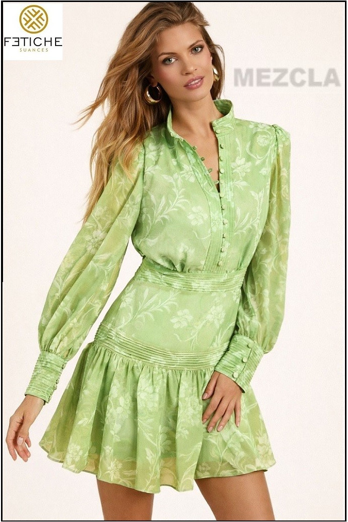 FLORENTINE GREEN DRESS BY FETICHE SUANCES