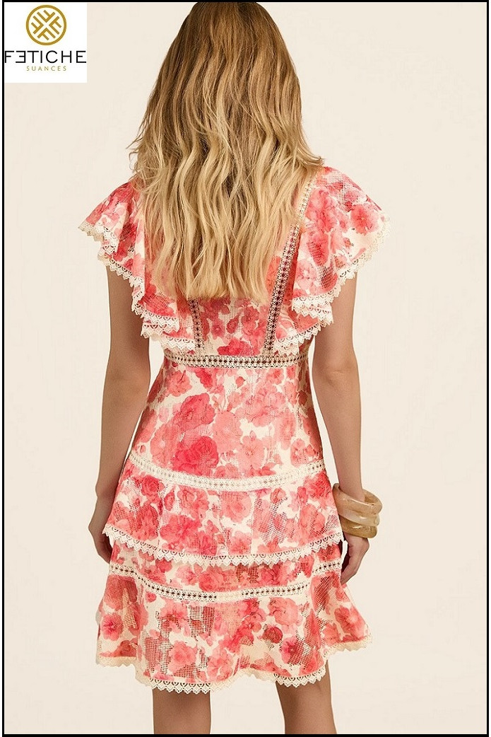 CORAL BLOSSOM DRESS BY FETICHE SUANCES