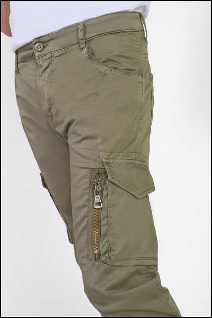 PANTALÓN CARGO KAKI LE TEMPS DES CERISES