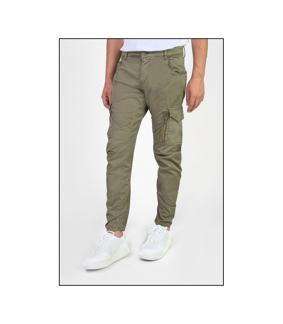 PANTALÓN CARGO KAKI LE TEMPS DES CERISES