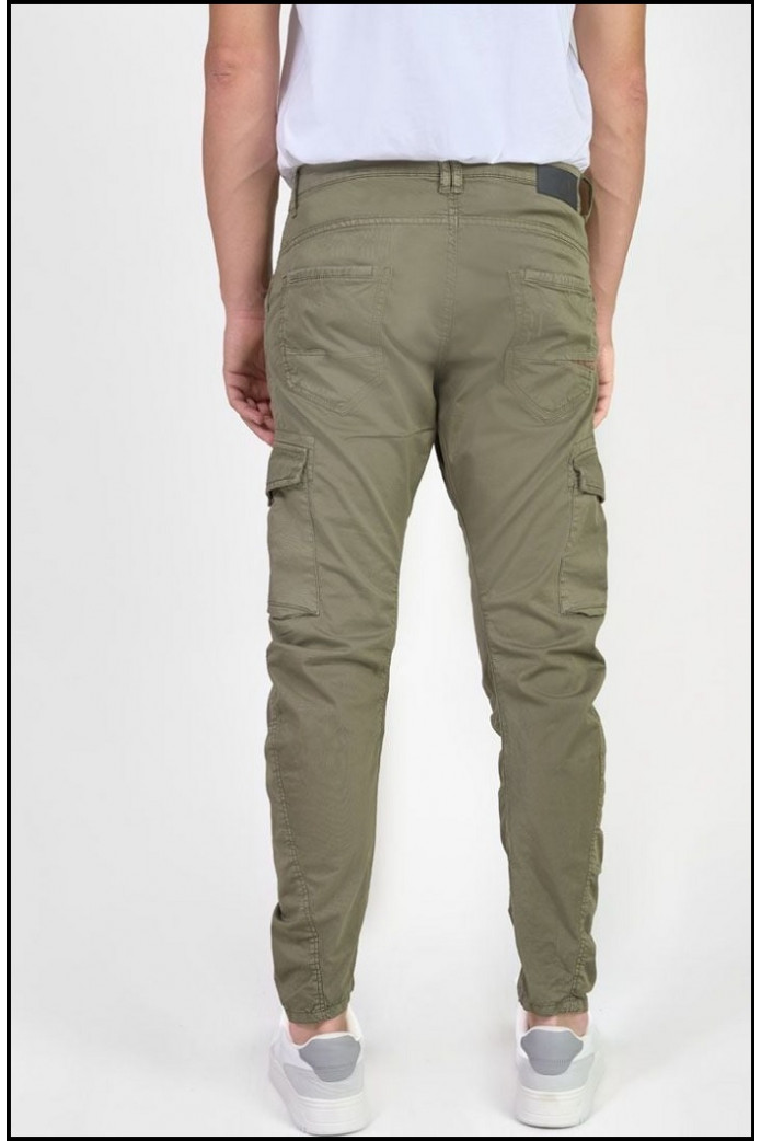 PANTALÓN CARGO KAKI LE TEMPS DES CERISES