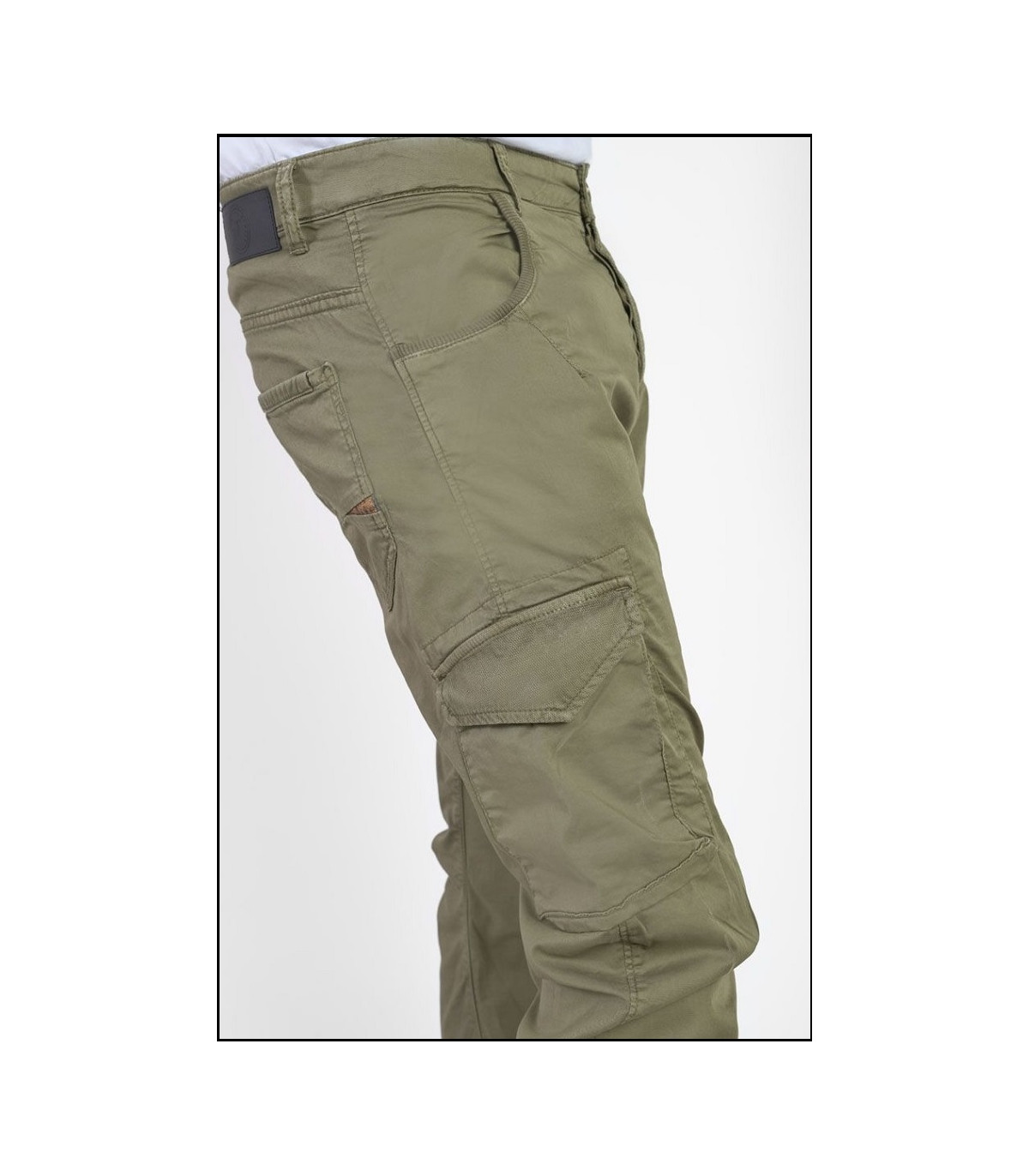 PANTALÓN CARGO KAKI LE TEMPS DES CERISES