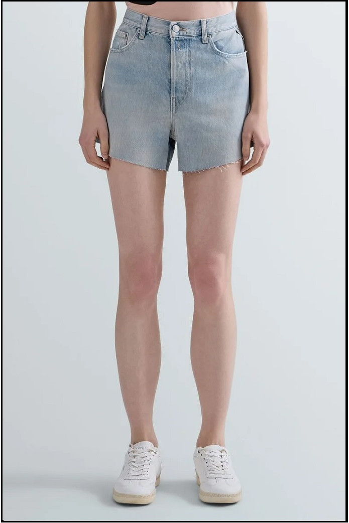 PANTALÓN CORTO RECTO DE DENIM CLARO REPLAY