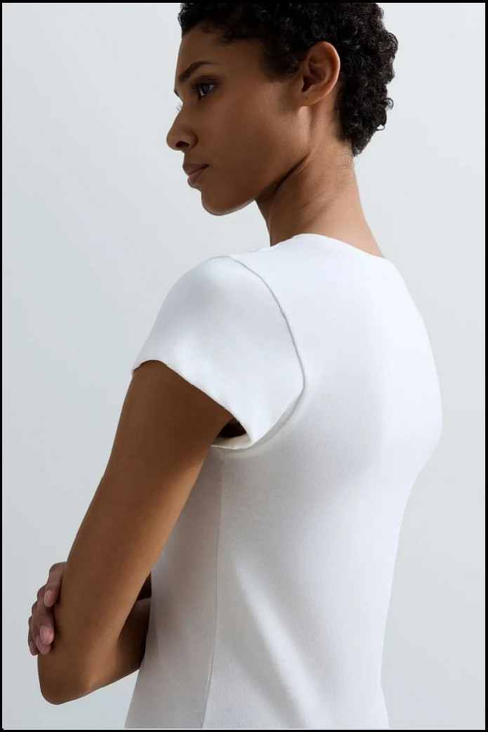 CAMISETA DE ALGODÓN AJUSTADA REPLAY