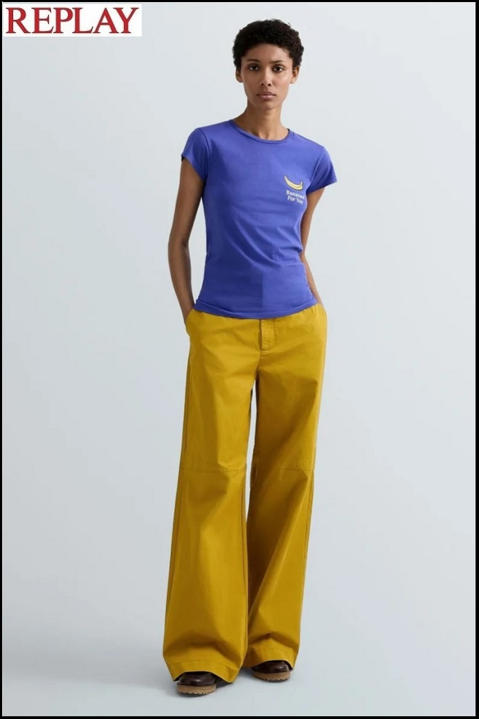 CAMISETA DE PUNTO CON ESTAMPADO REPLAY