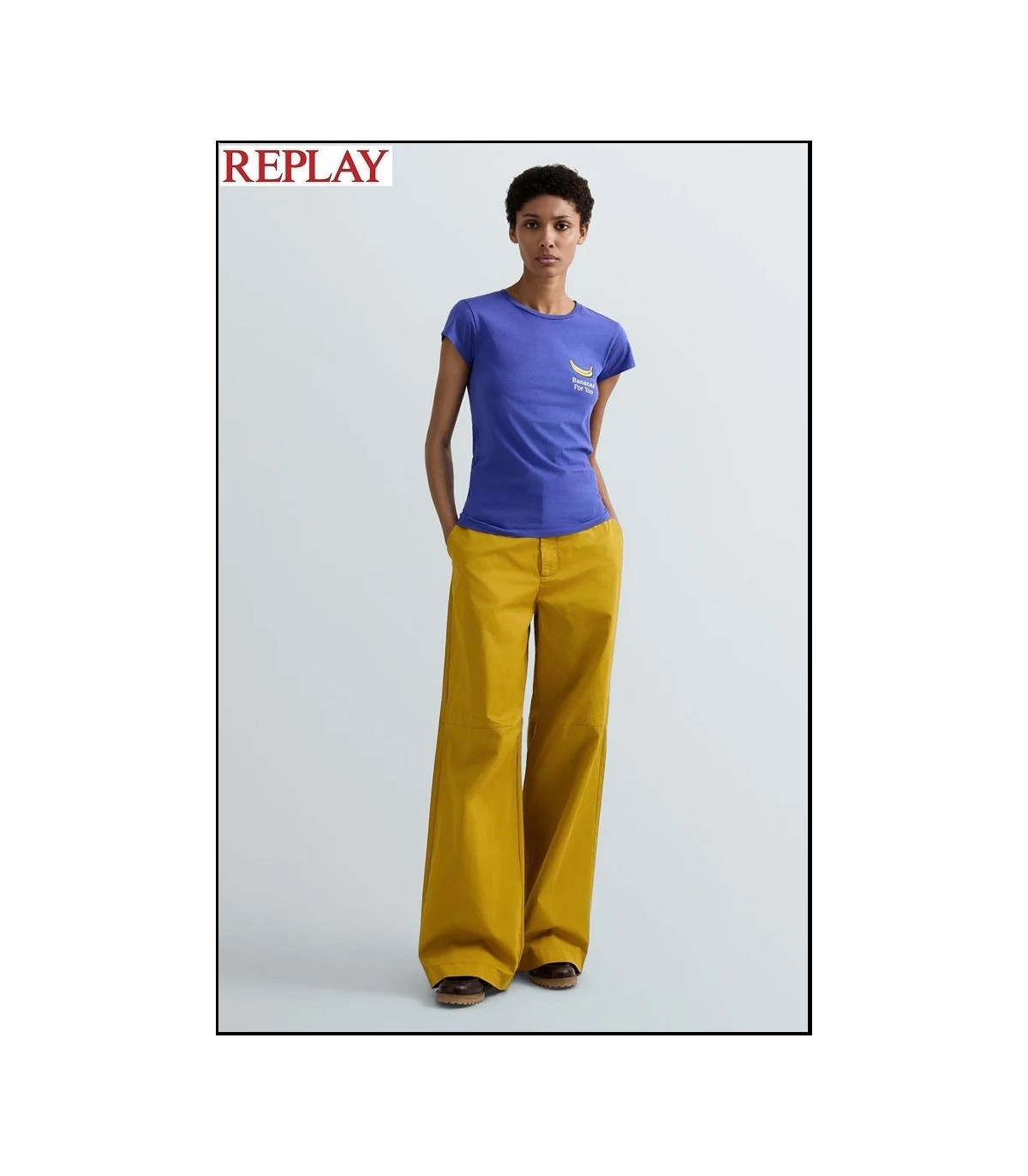 CAMISETA DE PUNTO CON ESTAMPADO REPLAY