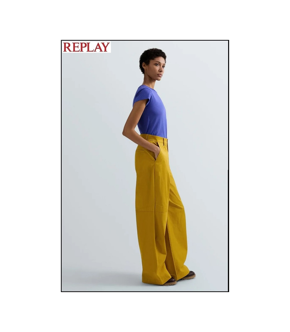 CAMISETA DE PUNTO CON ESTAMPADO REPLAY