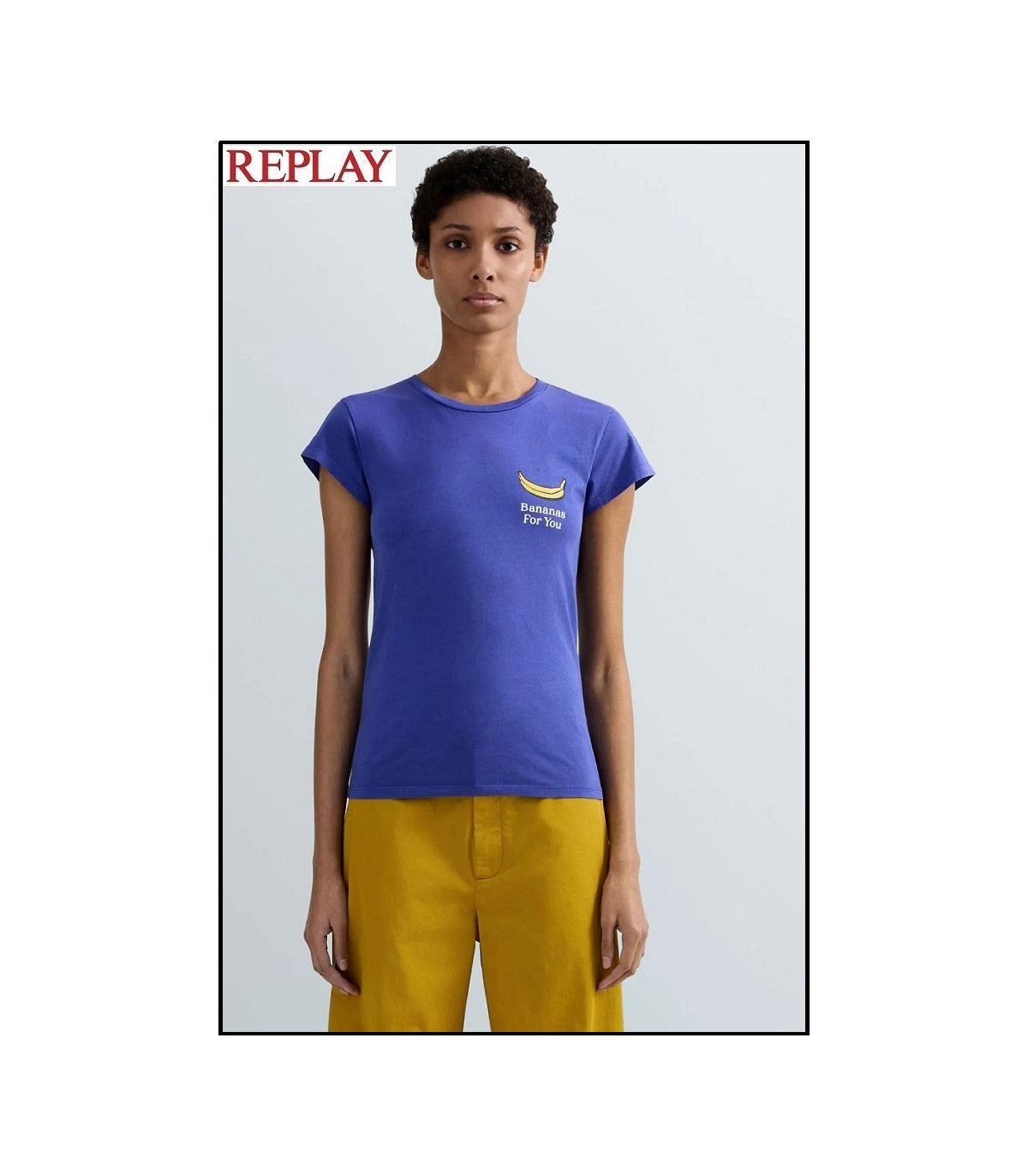 CAMISETA DE PUNTO CON ESTAMPADO REPLAY