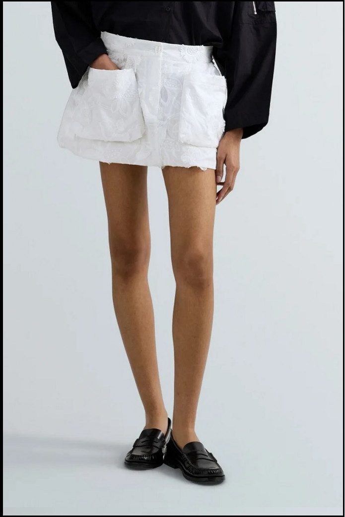 MINIFALDA FLORAL DESHILACHADA REPLAY