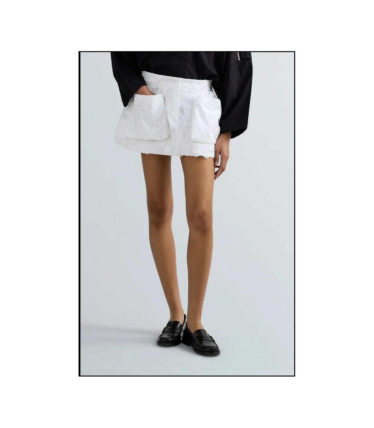 MINIFALDA FLORAL DESHILACHADA REPLAY