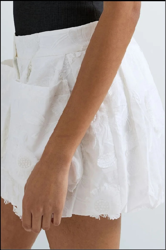 MINIFALDA FLORAL DESHILACHADA REPLAY