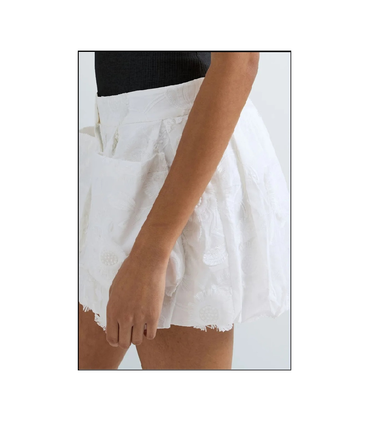 MINIFALDA FLORAL DESHILACHADA REPLAY