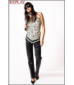 TOP CON ESTAMPADO DE PAÑUELO REPLAY