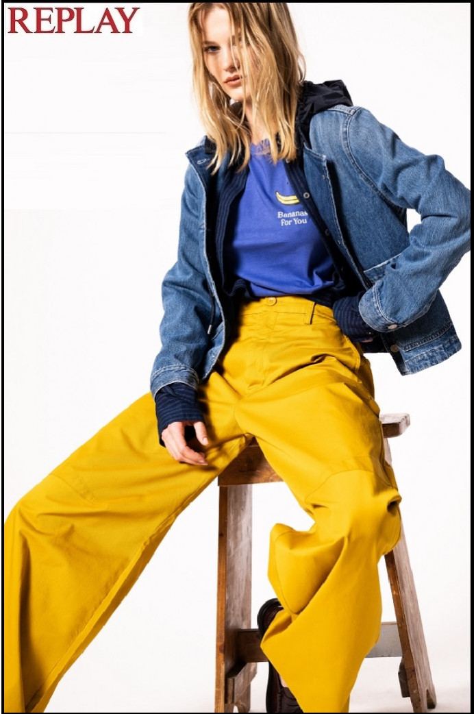 CAMISETA DE PUNTO CON ESTAMPADO REPLAY