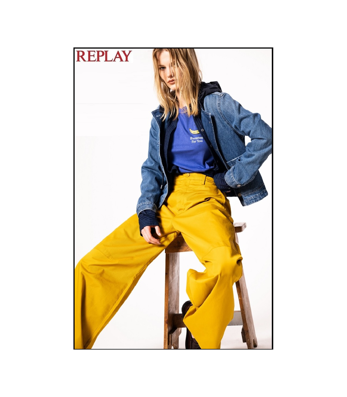 CAMISETA DE PUNTO CON ESTAMPADO REPLAY